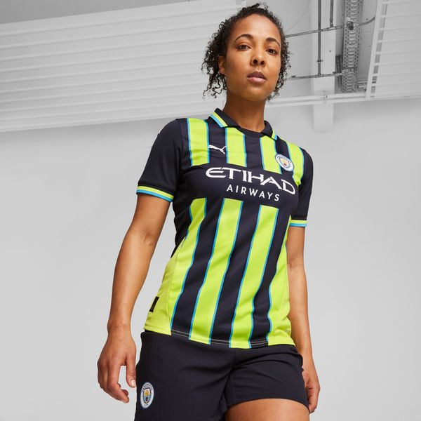 PUMA Women's Puma Manchester City 24/25 Away Jersey, Blue, Size S, Clothing