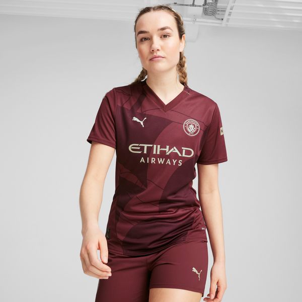 PUMA Women's Puma Manchester City 24/25 Third Jersey, Red, Size XL, Clothing