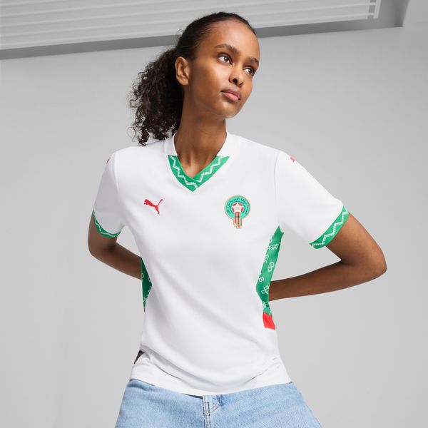 PUMA Women's Puma Morocco 2025 Away Jersey, White, Size S, Clothing