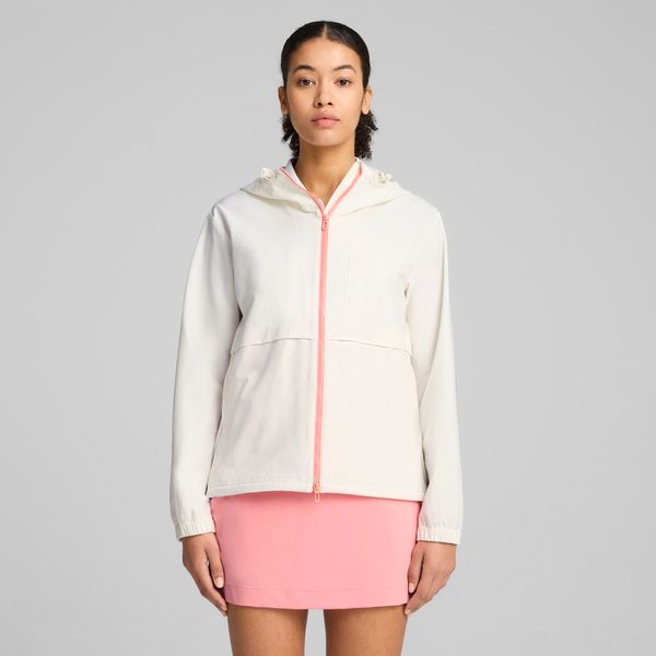 PUMA Women's Puma Ripguard Full Zip Jacket, White, Size L, Clothing