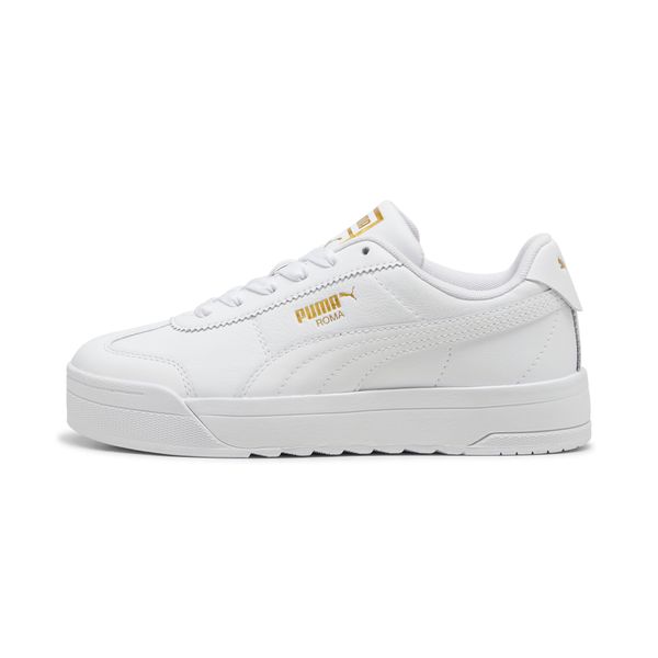 PUMA Women's Puma Roma Feminine Sneakers, White, Size 38, Shoes