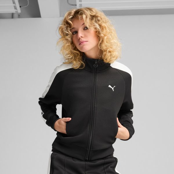 PUMA Women's Puma T7 ALWAYS ON Short Track Jacket, Black, Size L, Clothing