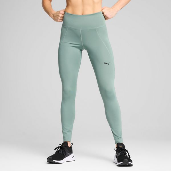 PUMA Women's Puma TAD ESSENTIALS Tights, Green, Size M, Clothing