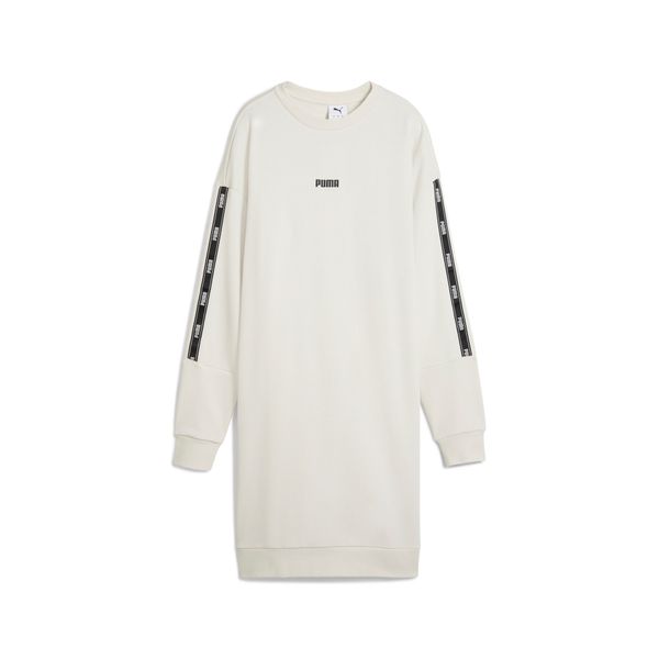 PUMA Women's Puma Tape Dress, Gray, Size XL, Clothing