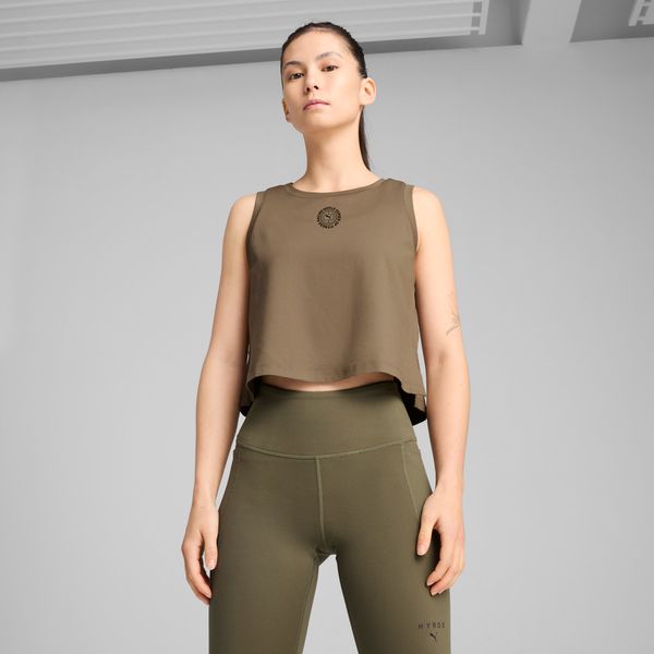 PUMA Women's Puma x HYROX CLOUDSPUN Sleeveless Top, Green, Size 3XL, Clothing
