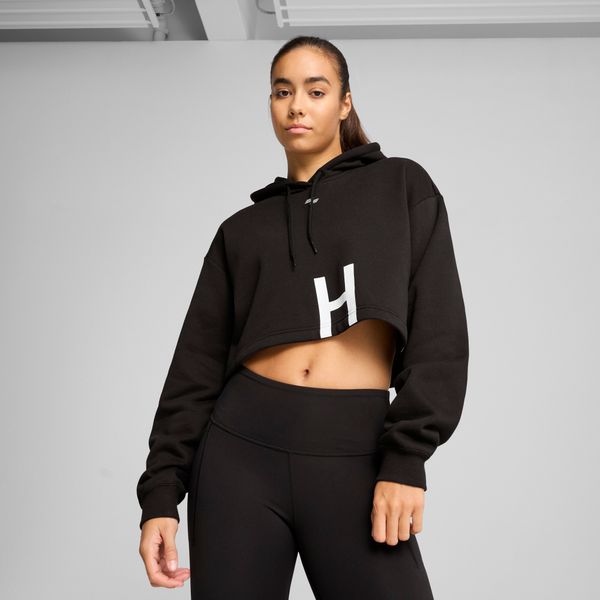 PUMA Women's Puma x HYROX Heavyweight Hoodie, Black, Size S, Clothing