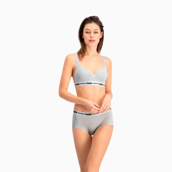 PUMA Women's Puma's Padded Top 1 Pack, Gray, Clothing