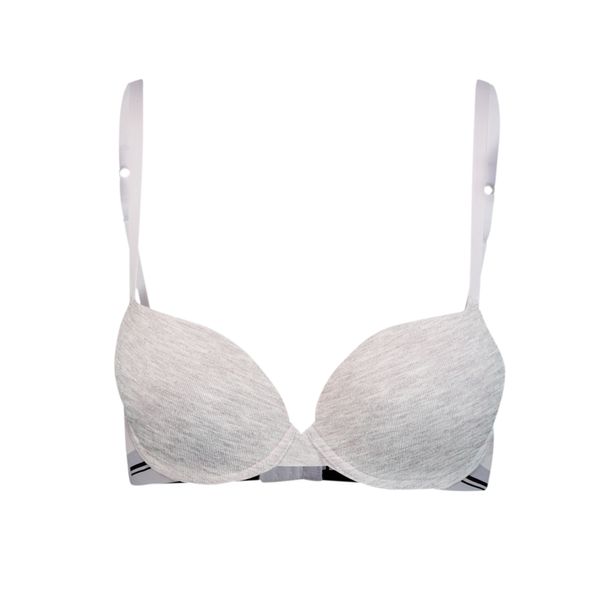 PUMA Women's Puma's T-Shirt Bra 1 Pack, Gray, Size 32B, Clothing