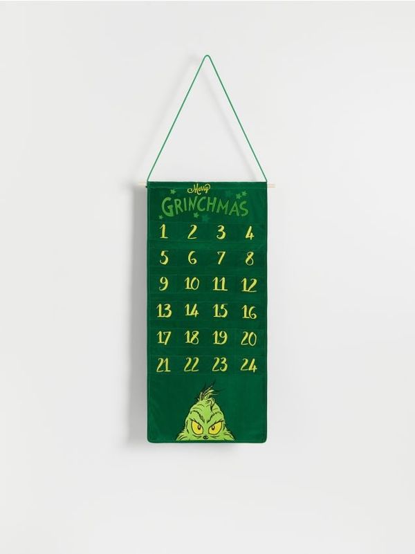 Reserved Reserved - Adventski kalendar Grinch - čeličnozeleno