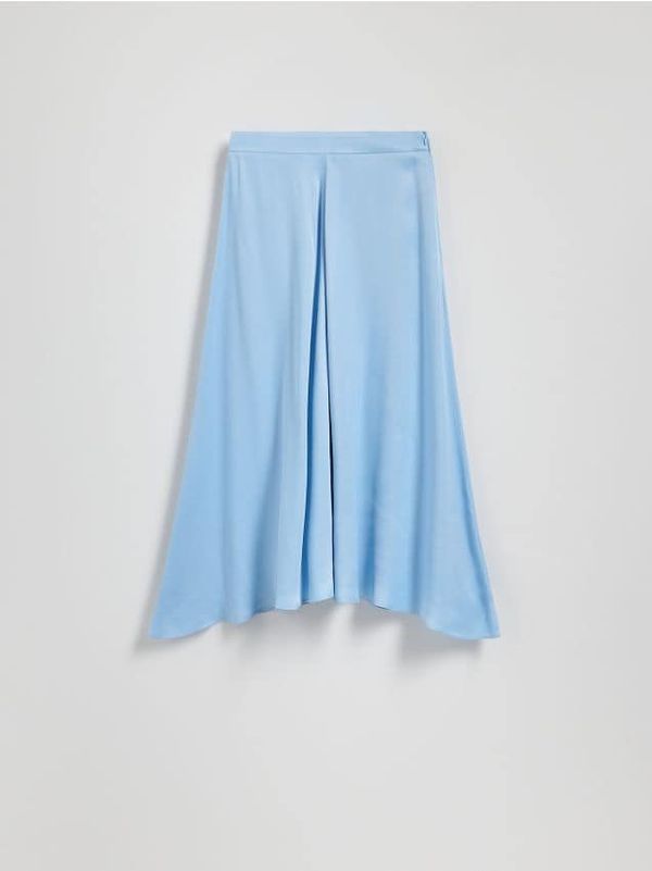 Reserved Reserved - Asimetrična midi suknja - svjetloplavo