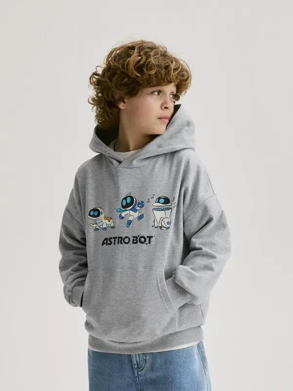 Reserved Reserved - Astro Bot dukserica - svijetlo siva