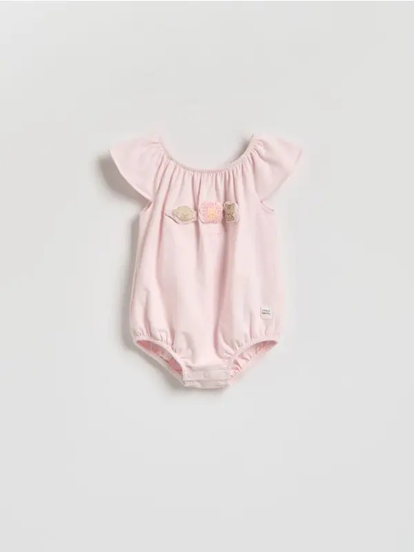 Reserved Reserved - BABIES` BODY SUIT - pastelnoružičasto