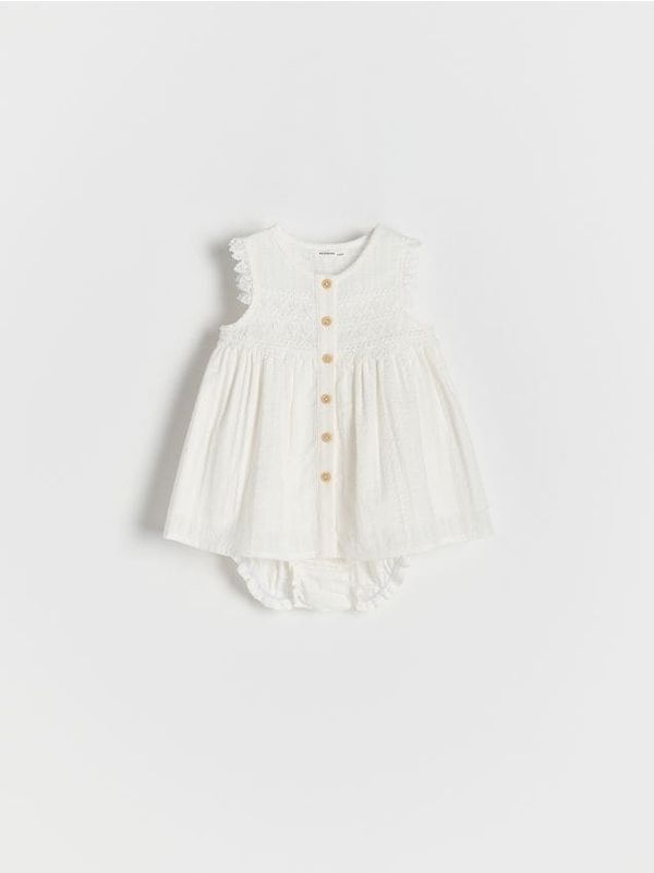 Reserved Reserved - BABIES` DRESS & BRIEFS - bijela