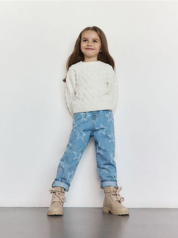 Reserved Reserved - BABIES` JEANS TROUSERS - plava