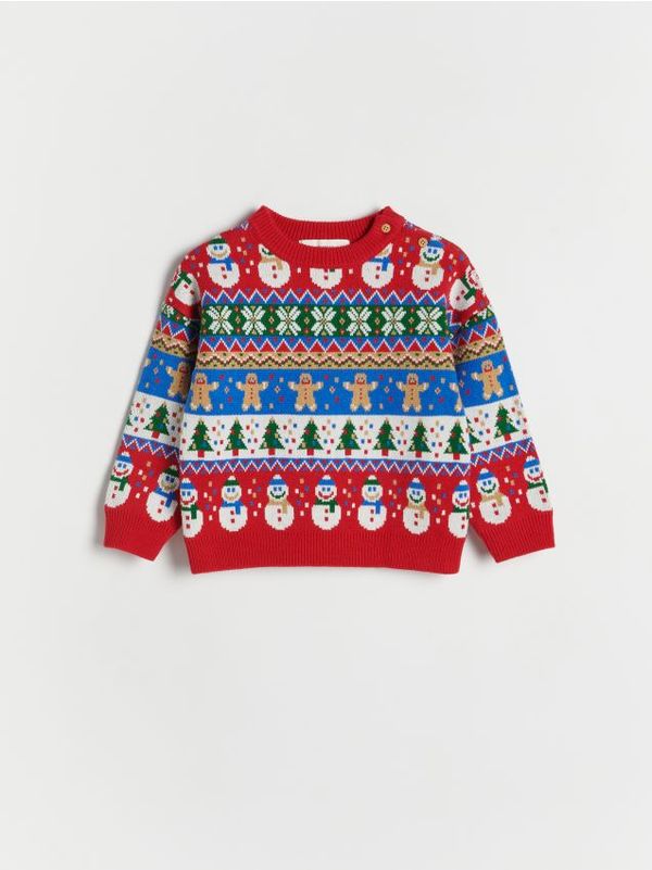 Reserved Reserved - BABIES` SWEATER - crvena