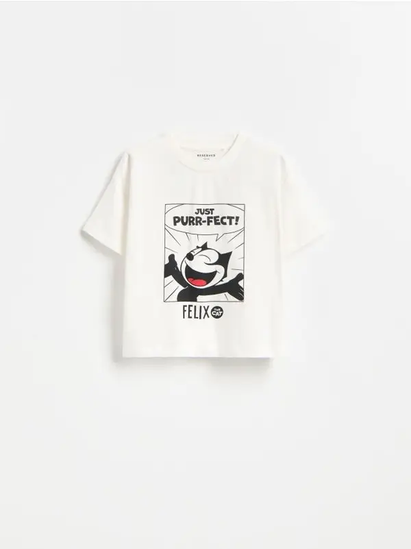 Reserved Reserved - BABIES` T-SHIRT - krem