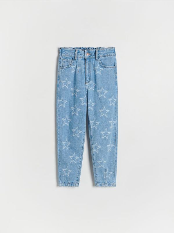 Reserved Reserved - Baggy traperice s poderotinama - plava