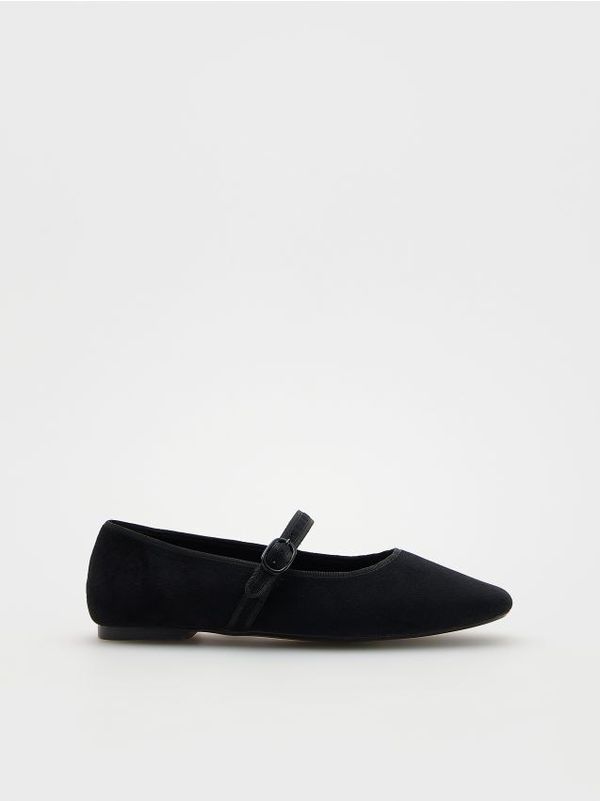 Reserved Reserved - Balerinke Mary Jane - crno