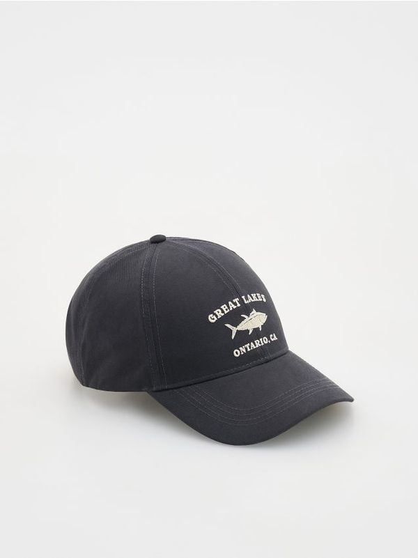 Reserved Reserved - Baseball kapa s vezom - crno