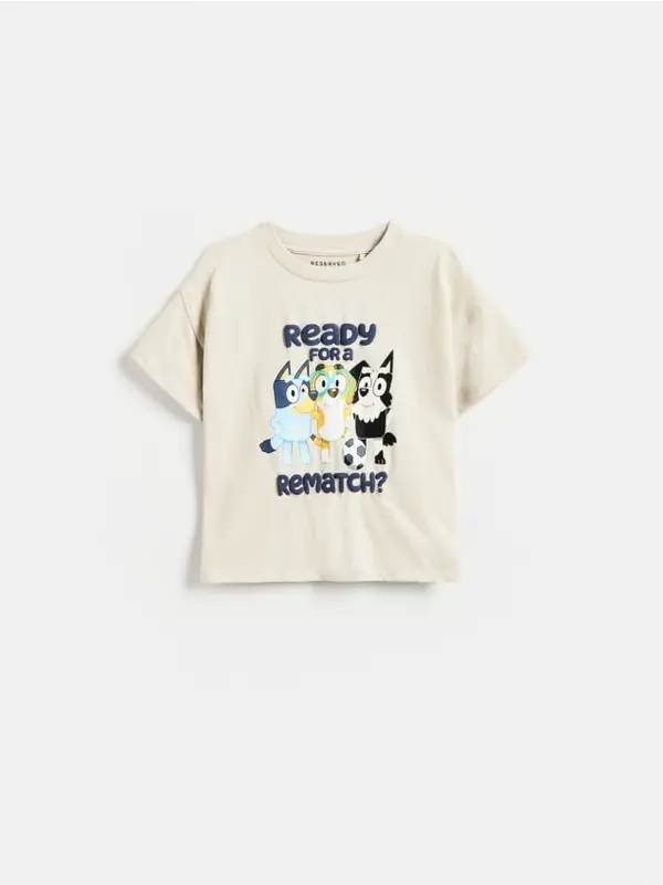 Reserved Reserved - Bluey pamučna majica - bež