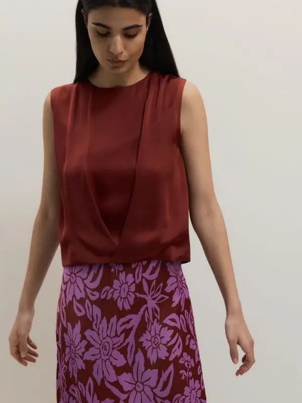 Reserved Reserved - Bluza na preklop sprijeda - karmin-crveno
