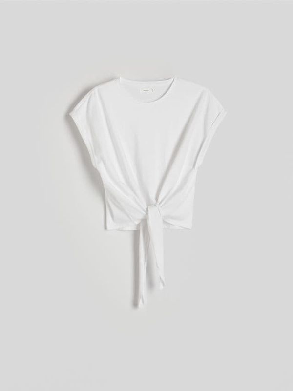 Reserved Reserved - Bluza na vezanje - bijela