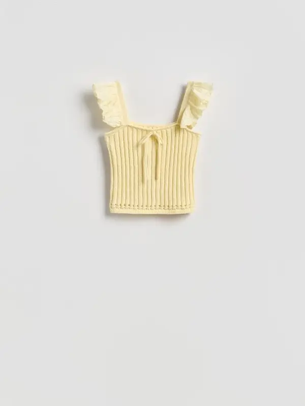Reserved Reserved - Bluza na vezanje - svjetložuto