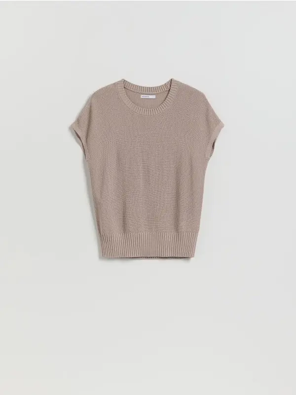 Reserved Reserved - Bluza od mješavine viskoze - bež
