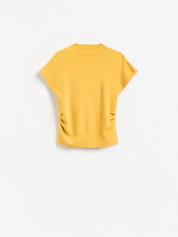 Reserved Reserved - Bluza od mješavine viskoze - boja jantara