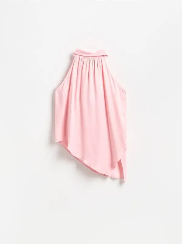 Reserved Reserved - Bluza od viskoze - pastelnoružičasto