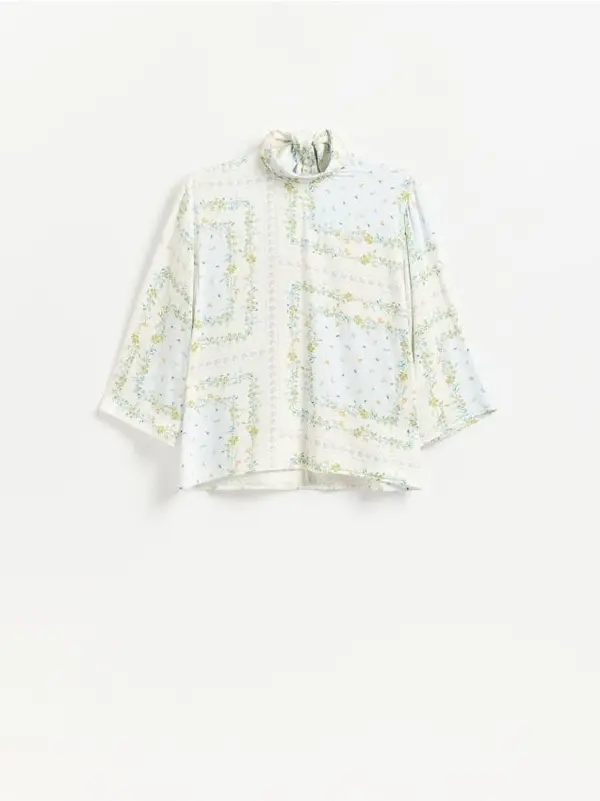 Reserved Reserved - Bluza od viskoze s uzorkom - šaren