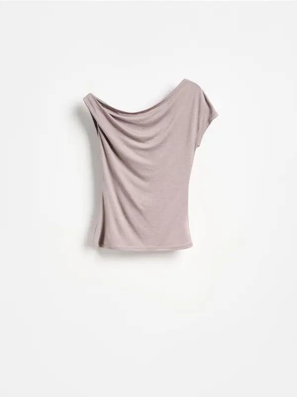Reserved Reserved - Bluza od vune - boja kože