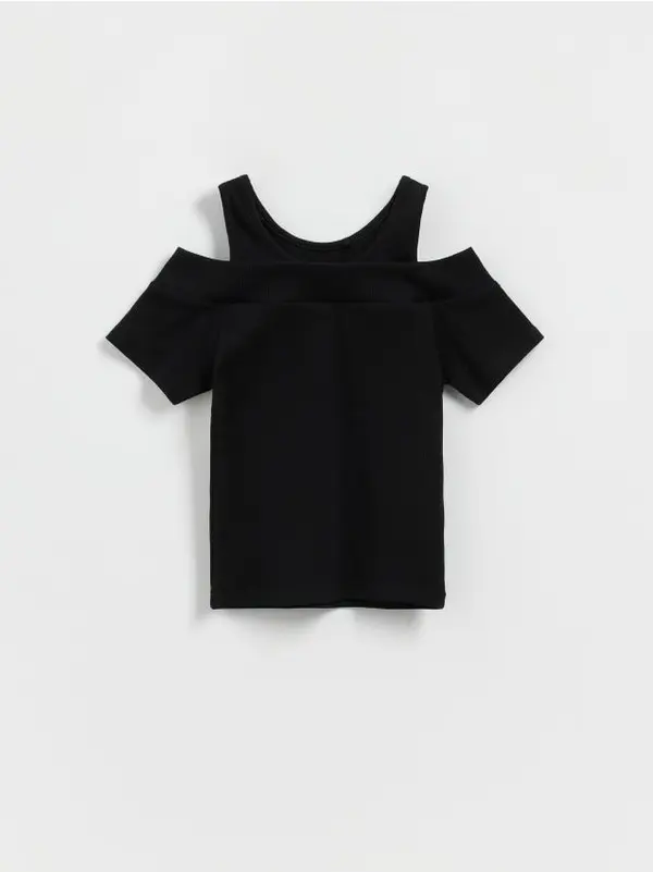 Reserved Reserved - Bluza otvorenih ramena - crno