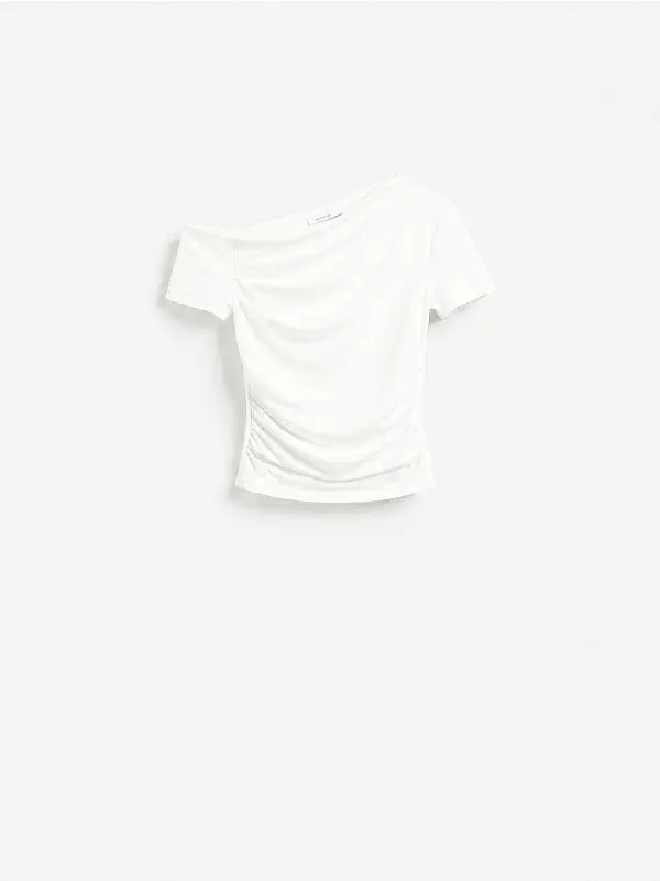 Reserved Reserved - Bluza otvorenog ramena - bijela