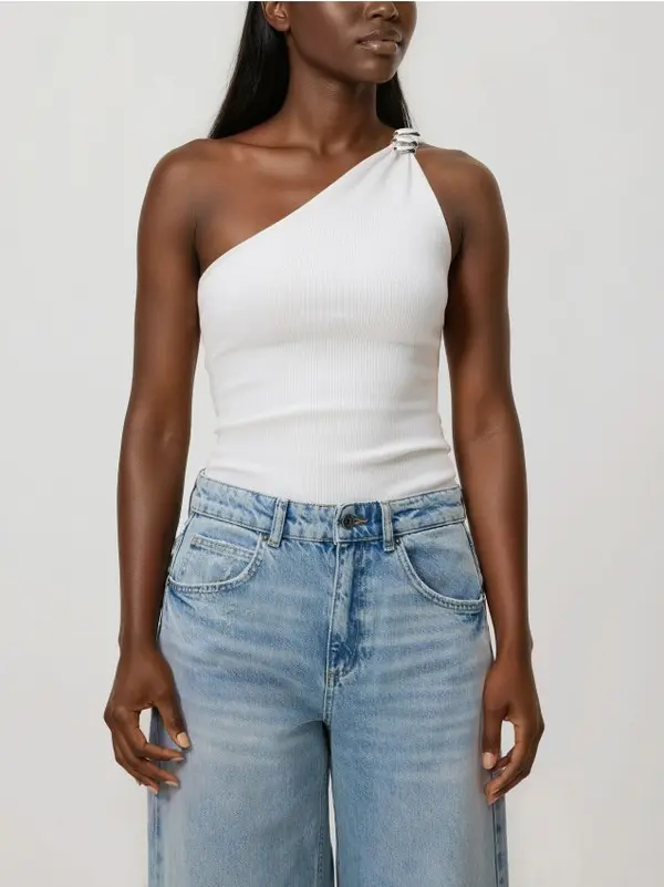 Reserved Reserved - Bluza otvorenog ramena - krem