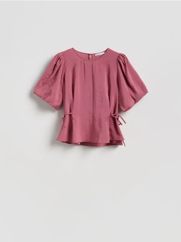 Reserved Reserved - Bluza puf-rukava - bljedoljubičasto