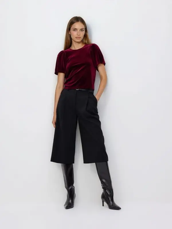 Reserved Reserved - Bluza puf-rukava - crvena