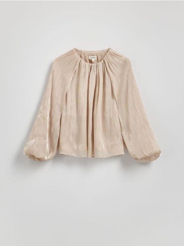 Reserved Reserved - Bluza puf-rukava - pastelnoružičasto