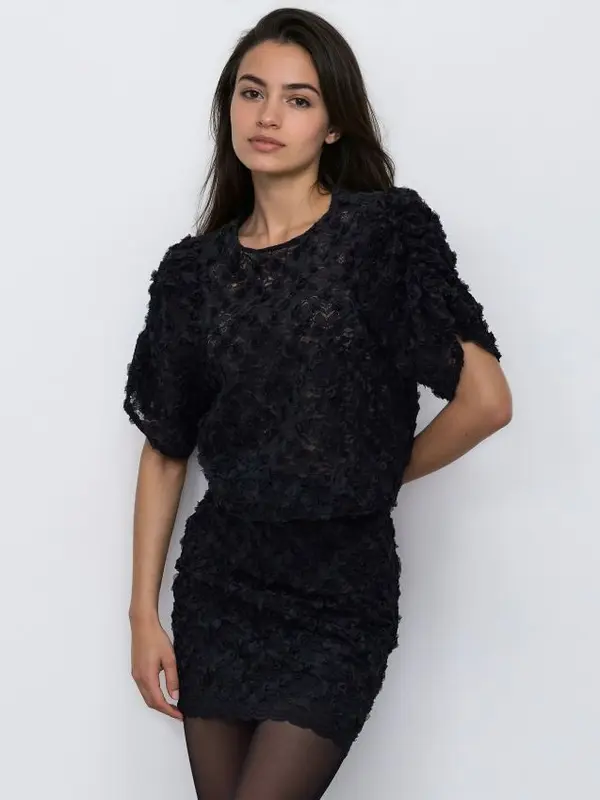 Reserved Reserved - Bluza s aplikacijama - crno