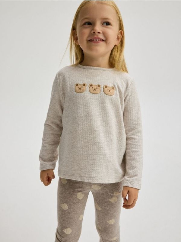 Reserved Reserved - Bluza s aplikacijom - boja kože