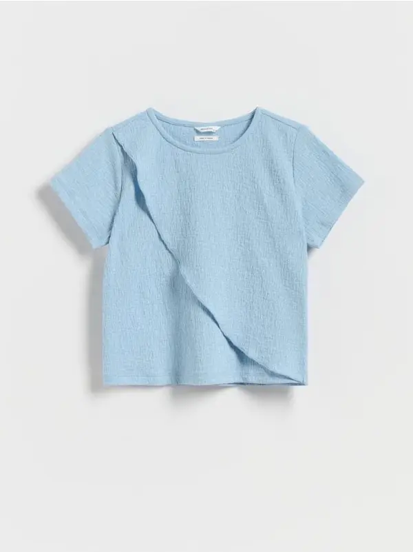 Reserved Reserved - Bluza s asimetričnim šavovima - bljedoplavo