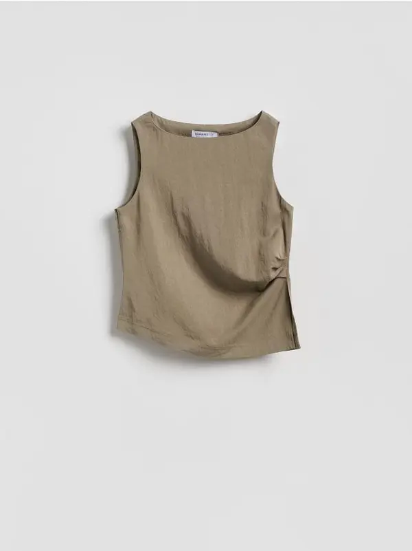 Reserved Reserved - Bluza s liocelom - toplomaslinasto