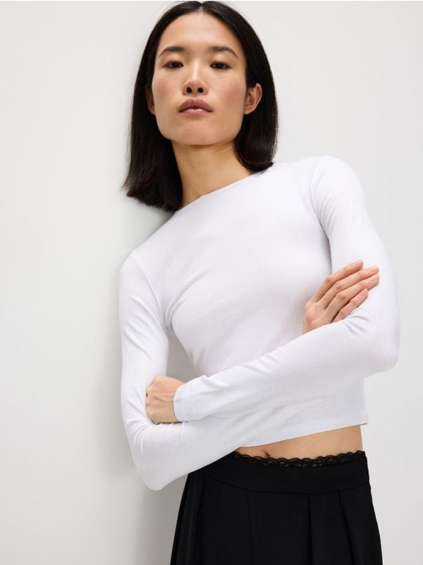 Reserved Reserved - Bluza s metalnim koncem - bijela