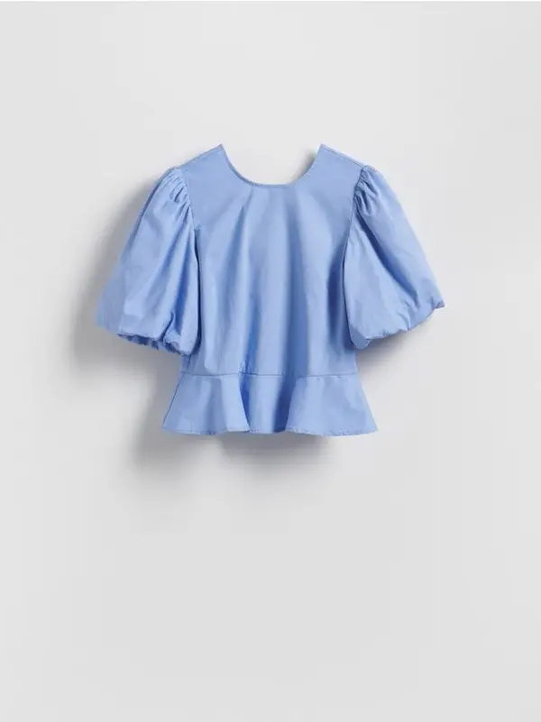 Reserved Reserved - Bluza s povezom na leđima - svjetloplavo