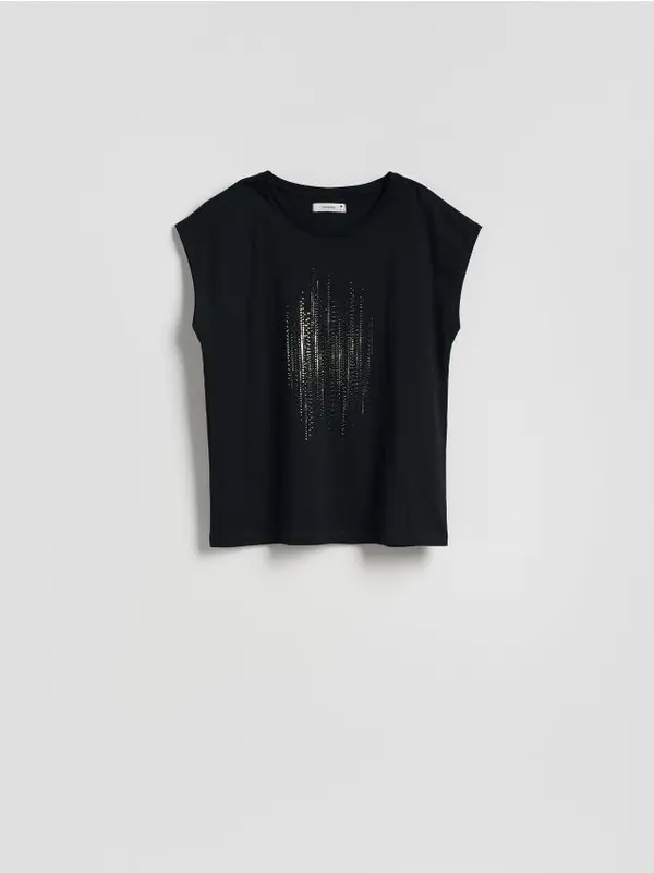Reserved Reserved - Bluza s printom - crno