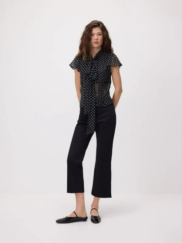 Reserved Reserved - Bluza s ukrasnim vezanjem - crno