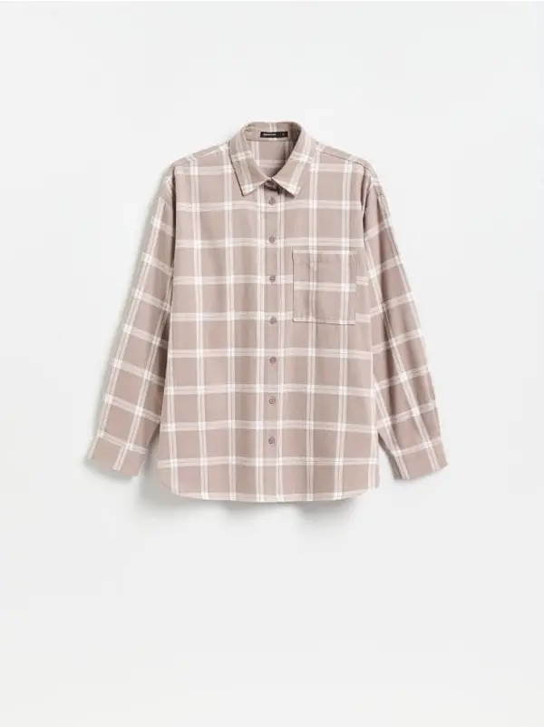 Reserved Reserved - Bluza s vezenim uzorkom - bež