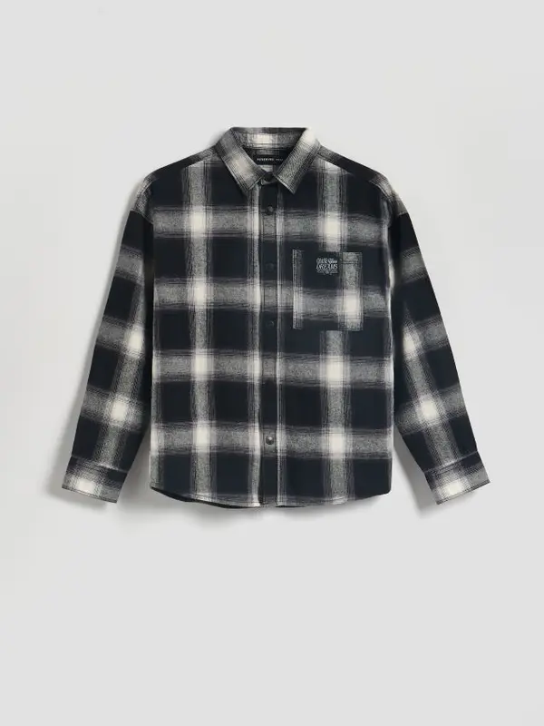 Reserved Reserved - Bluza s vezenim uzorkom - crno