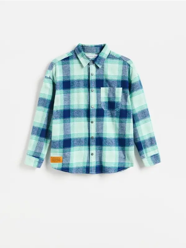 Reserved Reserved - Bluza s vezenim uzorkom - pepermint-zeleno