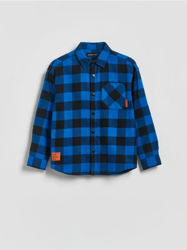 Reserved Reserved - Bluza s vezenim uzorkom - plava